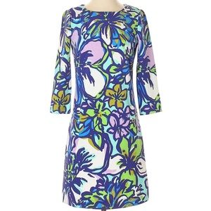 Lilly Pulitzer Lady Purple Casual Dress Pre-Owned size L